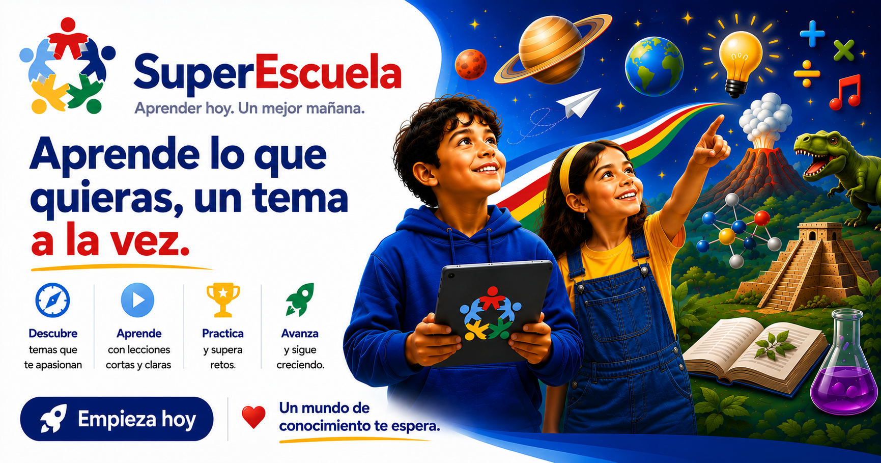 Arte original de SuperEscuela.